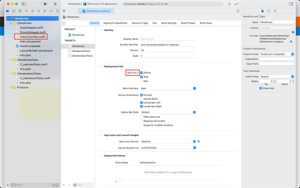 Creating A Simple Web View App For iOS